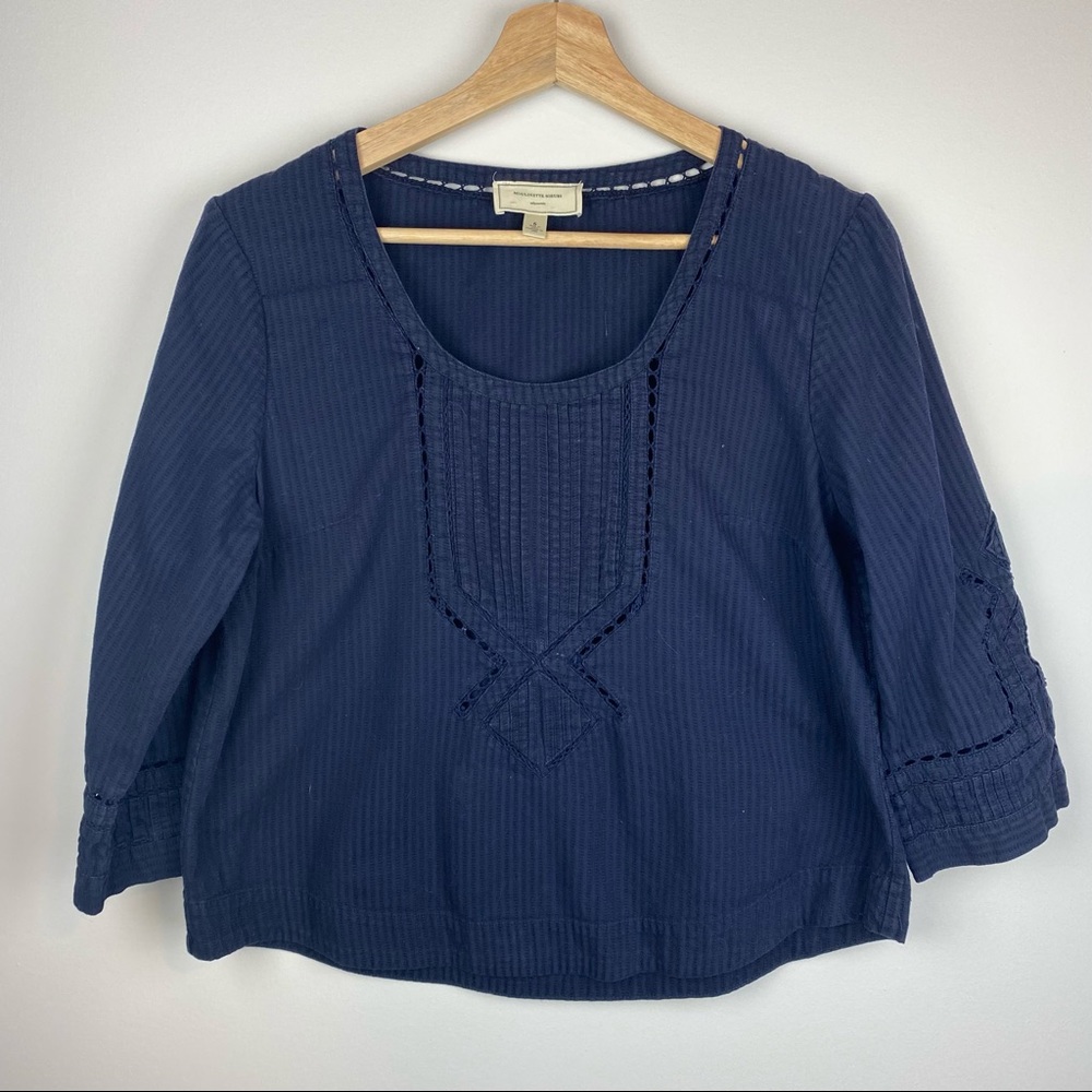 Anthropologie Moulinette Soueurs Seersucker Top